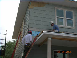On Roof building Habitat Home