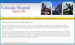Colorado Hospital Report Card screenshot