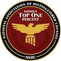 National Association Of Distinguished Counsel Top 1% Para Bachus &Amp; Schanker.