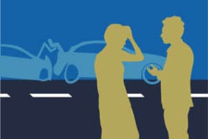 Talk to the other driver after an auto accident, and always be respectful.