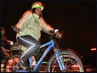 bicycling at night