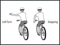 bicyle hand signals