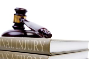 Gavel on top of Personal Injury Books