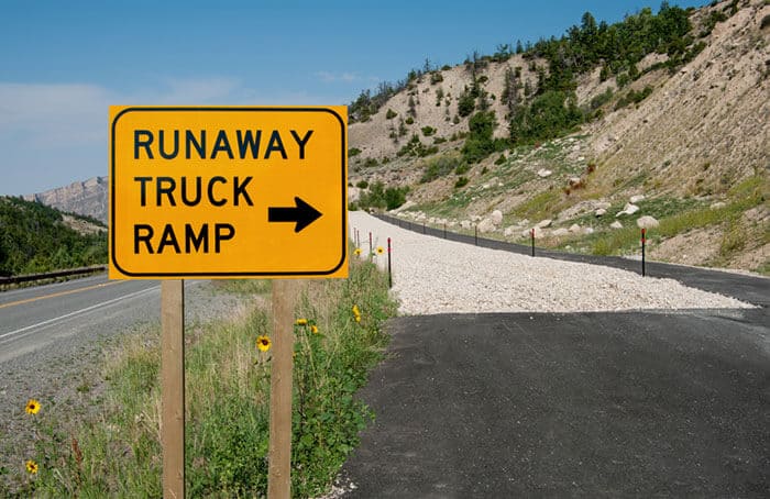Runaway Semi Truck Ramp