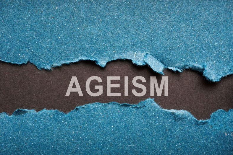 piece of paper saying ageism