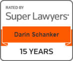 Darin Schanker 15 Year Super Lawyers Badge