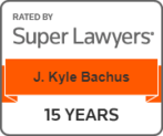 Kyle Bachus 15 Year Super Lawyers Badge