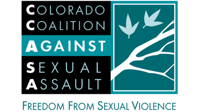 The logo for Colorado Coalition Against Sexual Assault.