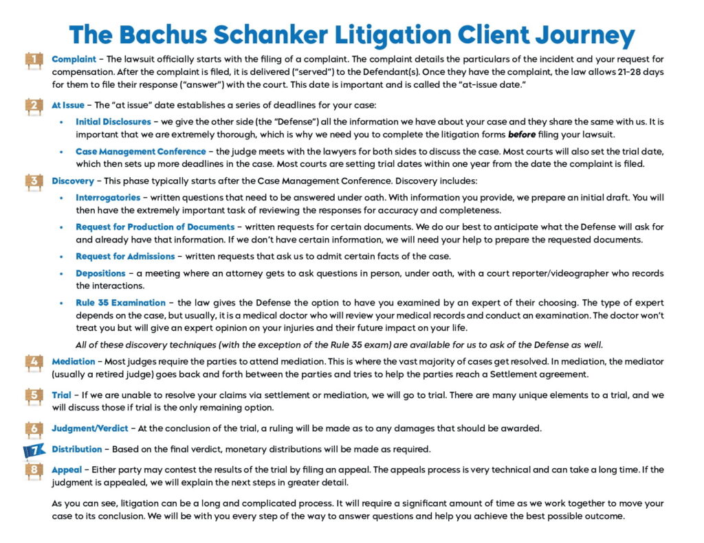 Bachus & Schanker Litigation Client Journey