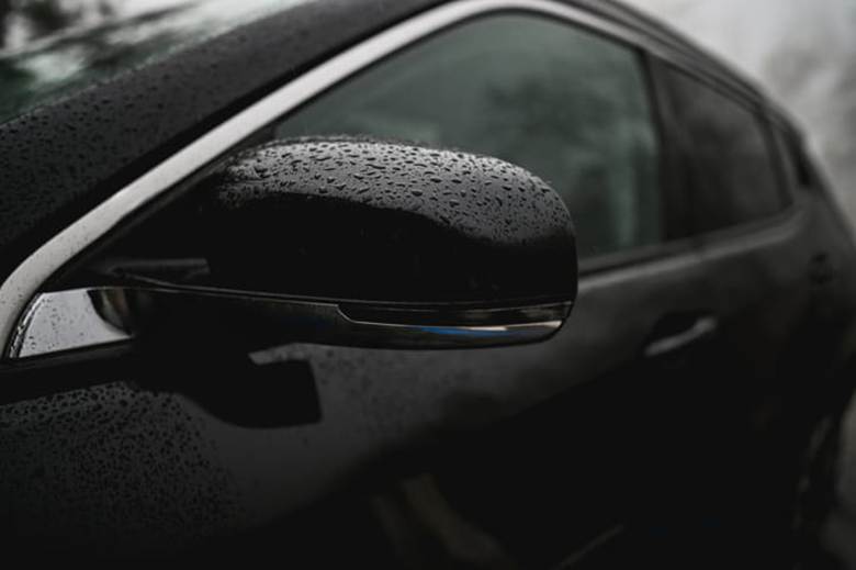 A car with tinted windows.